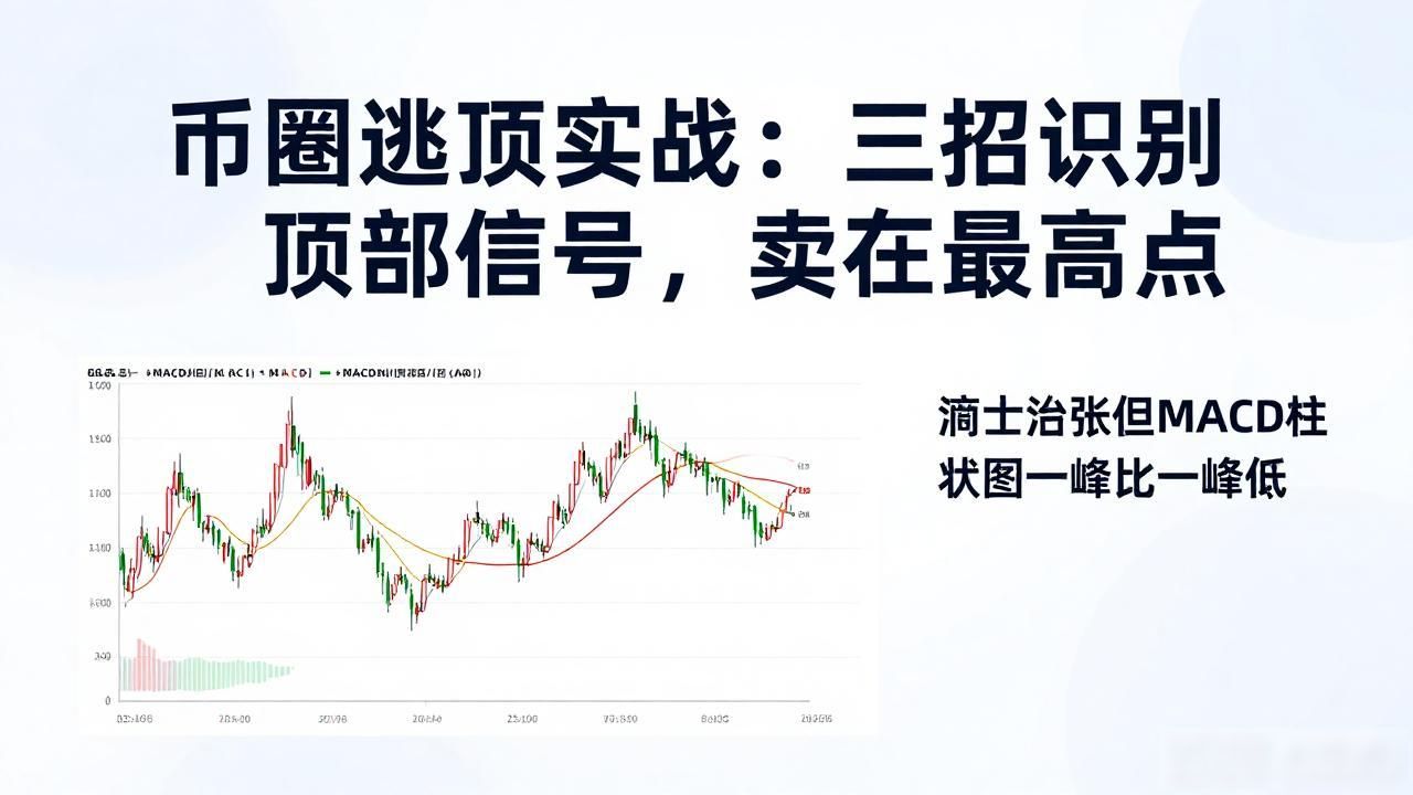 币圈逃顶实战：三招识别顶部信号，卖在最高点