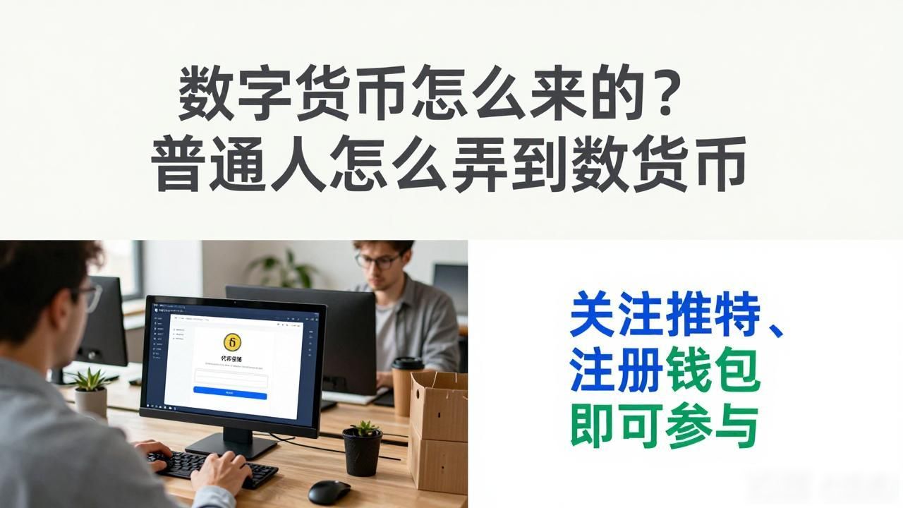 数字货币怎么来的？普通人怎么弄到数字货币