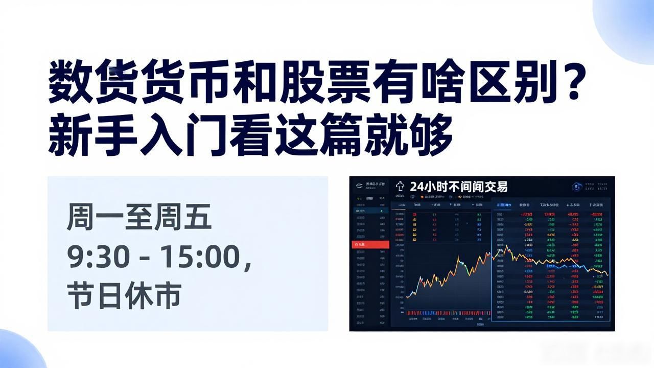 数字货币和股票有啥区别？新手入门看这篇就够