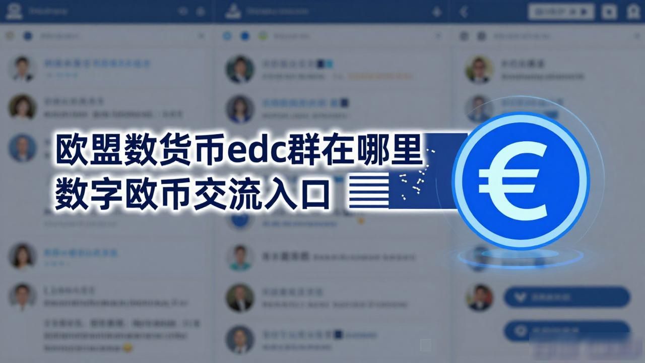 欧盟数字货币edc群在哪里 数字欧元交流入口