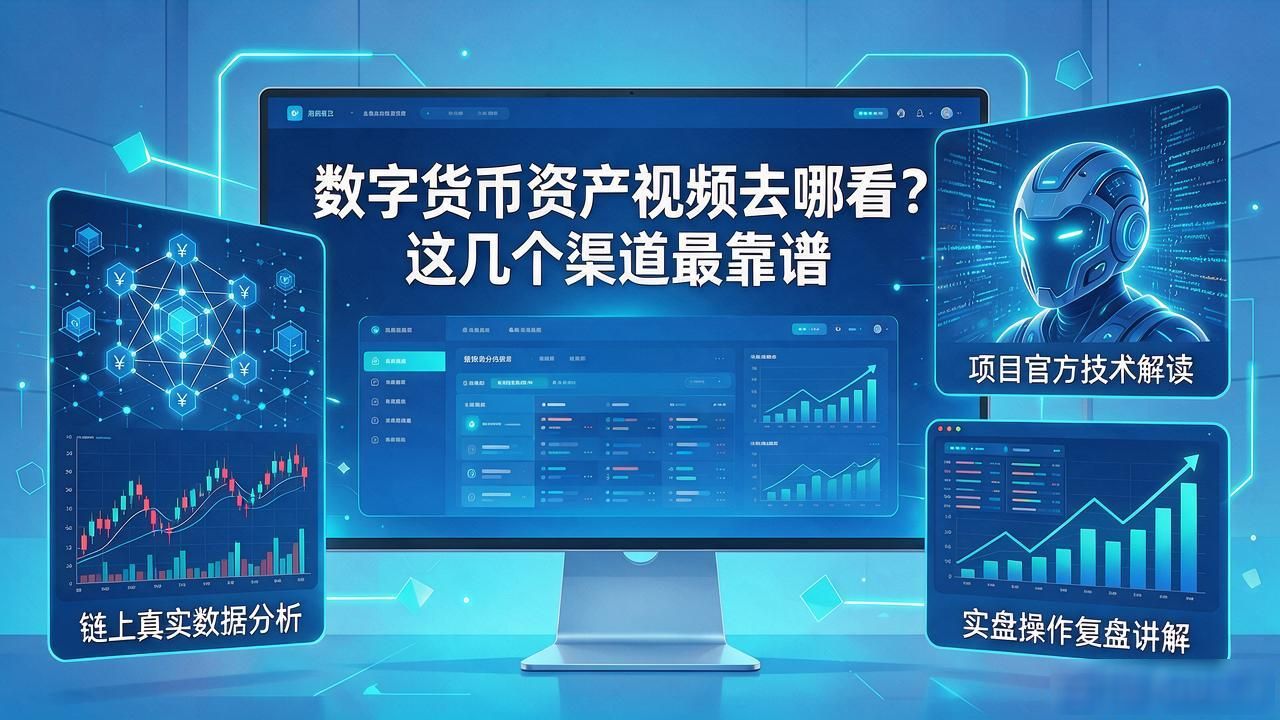 数字货币资产视频去哪看？这几个渠道最靠谱
