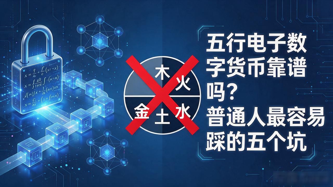 五行电子数字货币靠谱吗？普通人最容易踩的五个坑