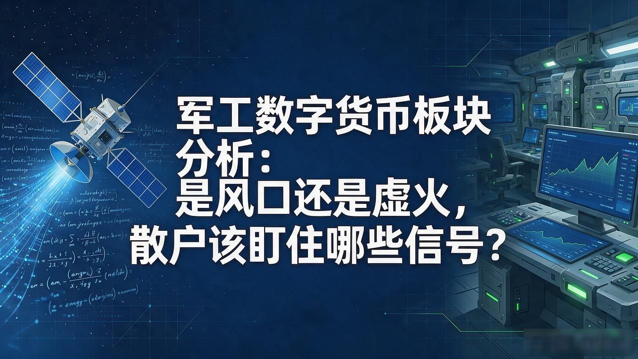 军工数字货币板块分析：是风口还是虚火，散户该盯住哪些信号