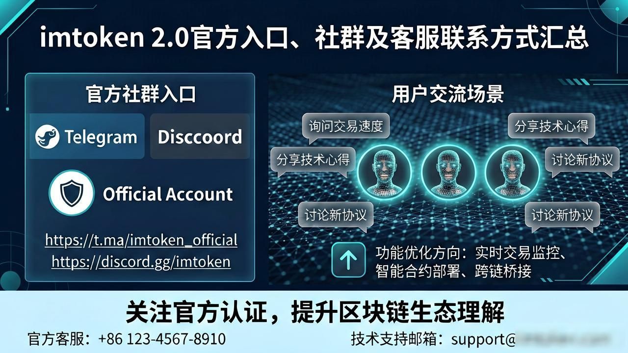 imtoken 2.0 官方入口、社群及客服联系方式汇总