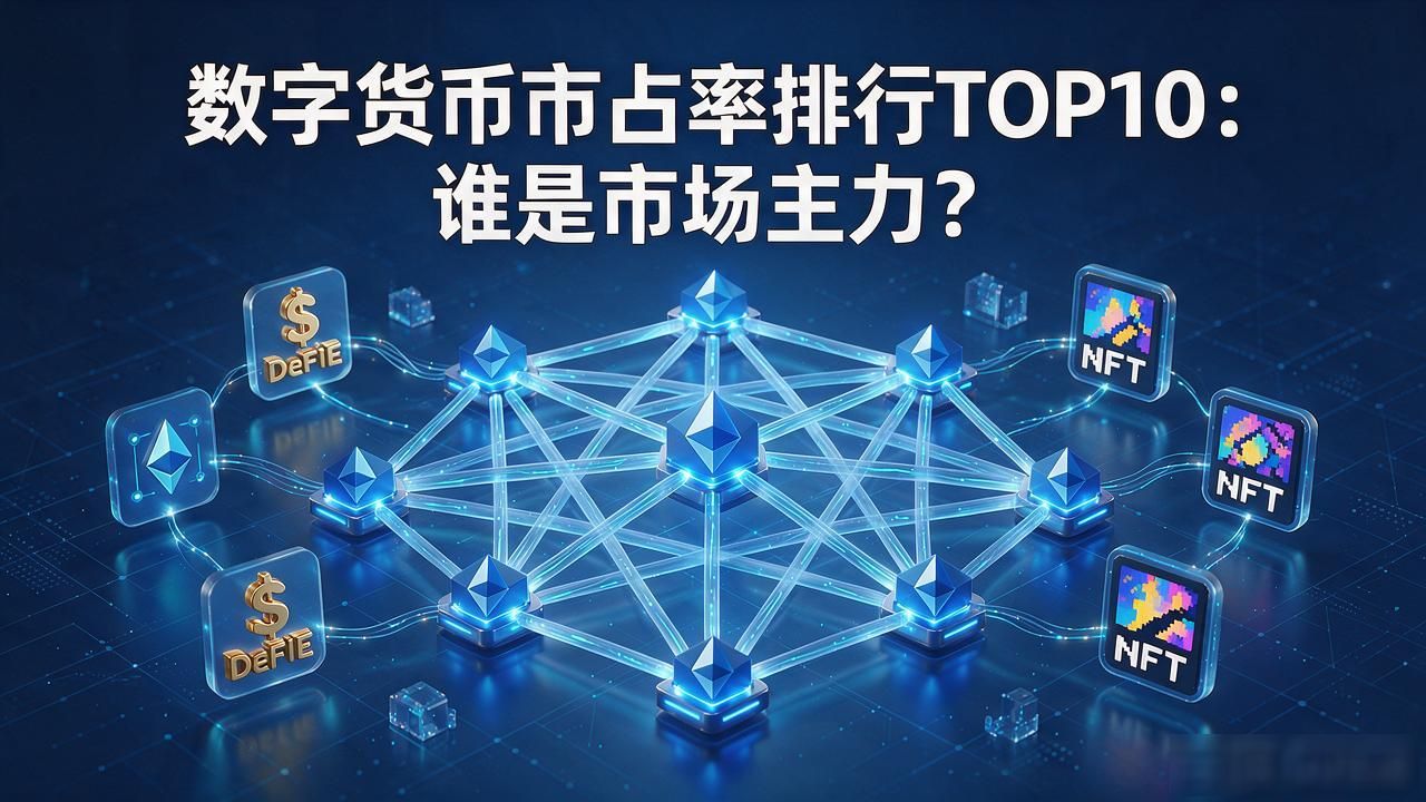 数字货币市占率排行TOP10：谁是市场主力？