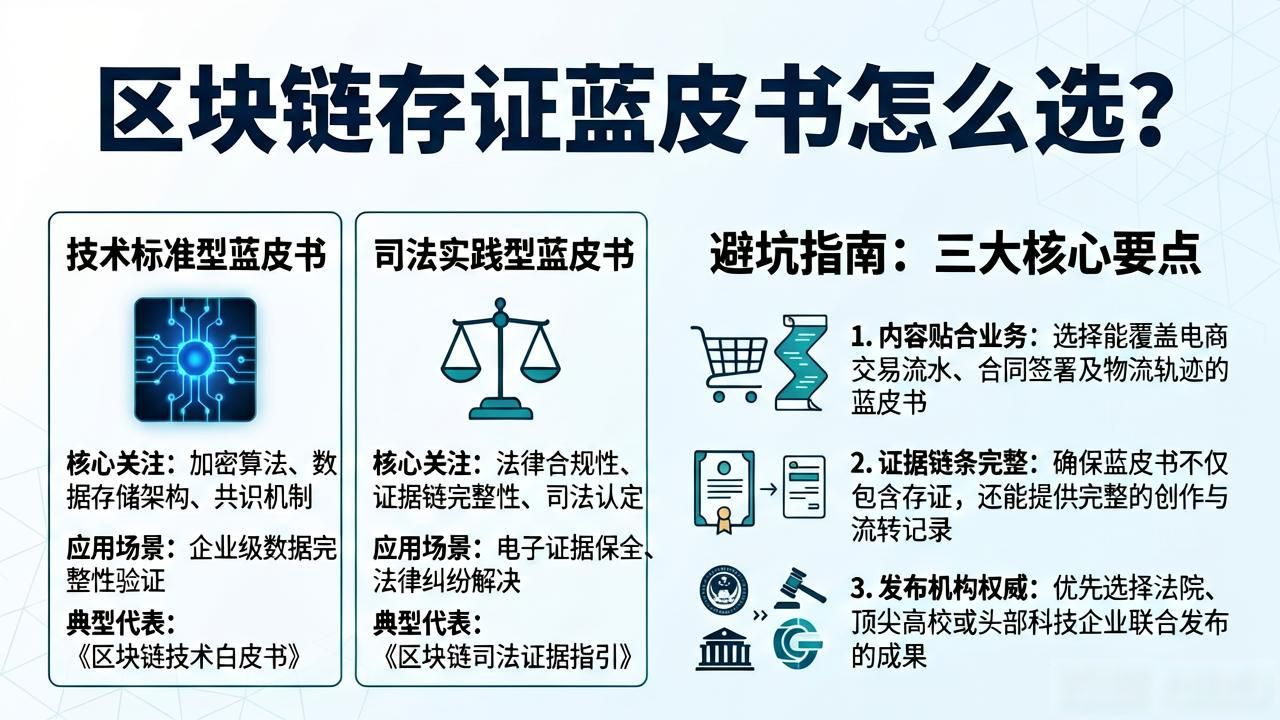 区块链存证蓝皮书怎么选？看这三点避坑指南