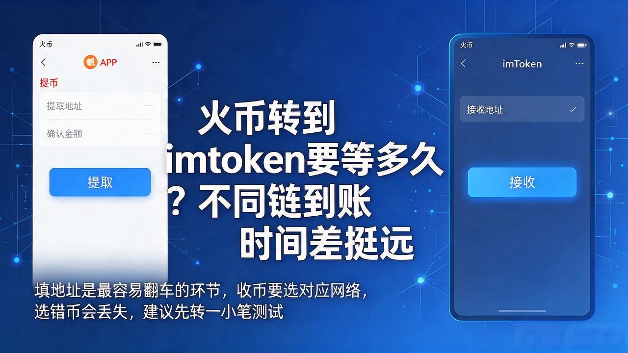 火币转到imtoken要等多久？不同链到账时间差挺远