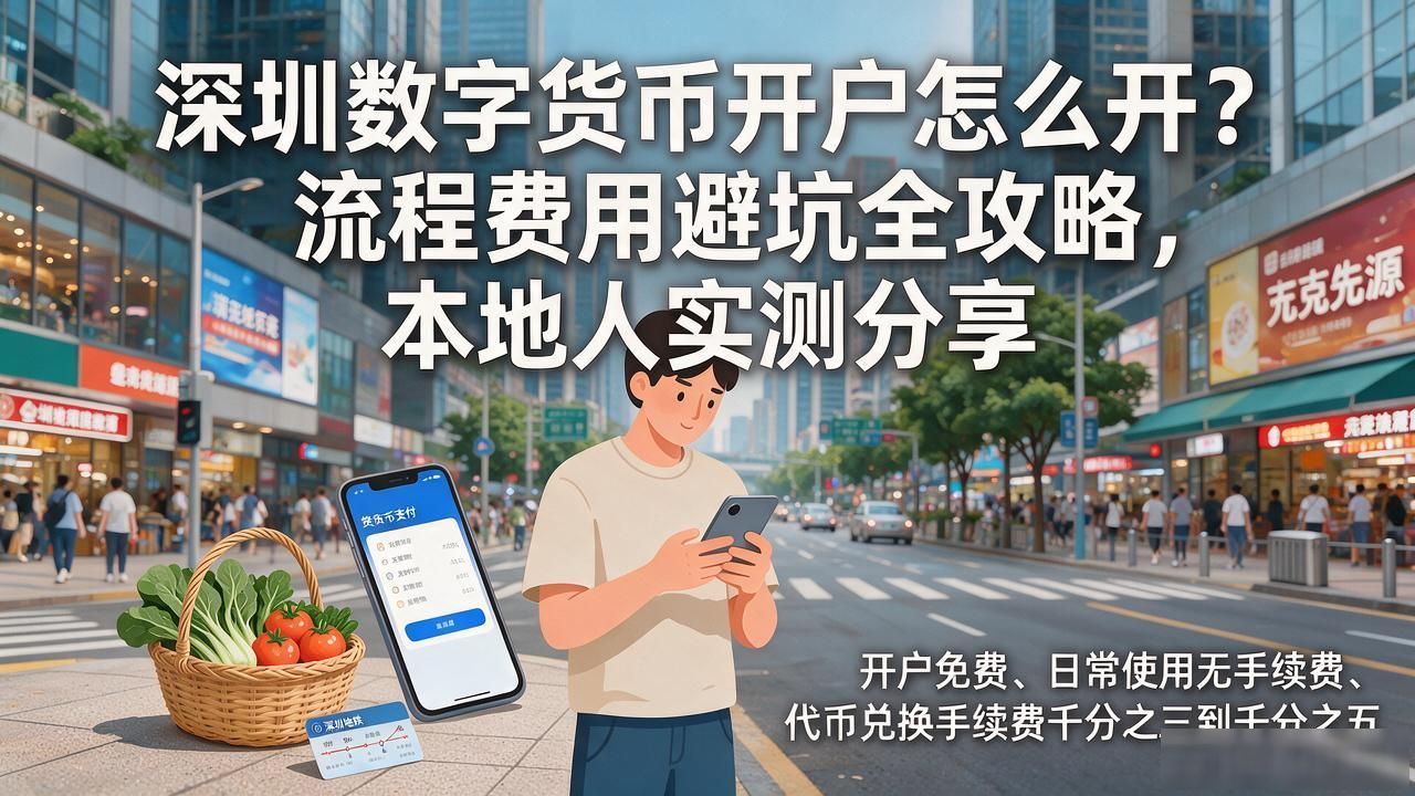 深圳数字货币开户怎么开？流程费用避坑全攻略，本地人实测分享