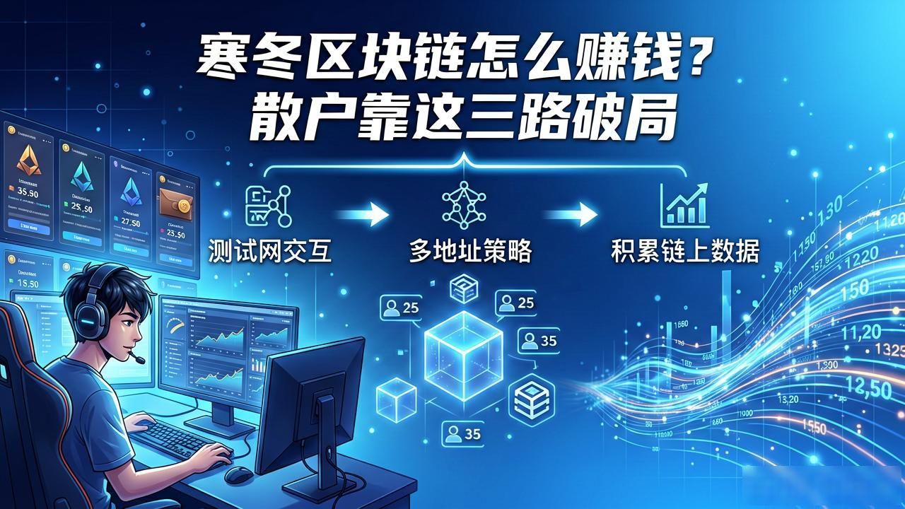 寒冬区块链怎么赚钱？散户靠这三路破局