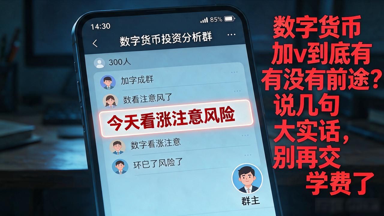 数字货币加v到底有没有前途？说几句大实话，别再交学费了