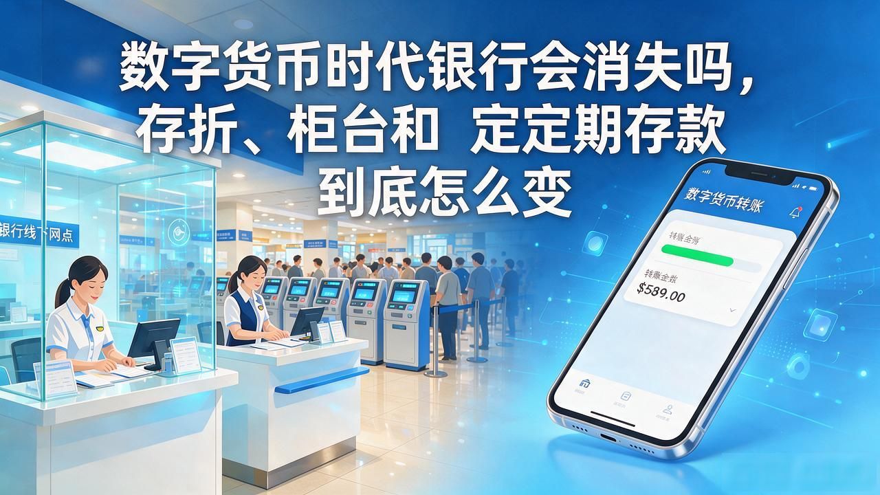 数字货币时代银行会消失吗，存折、柜台和定期存款到底怎么变