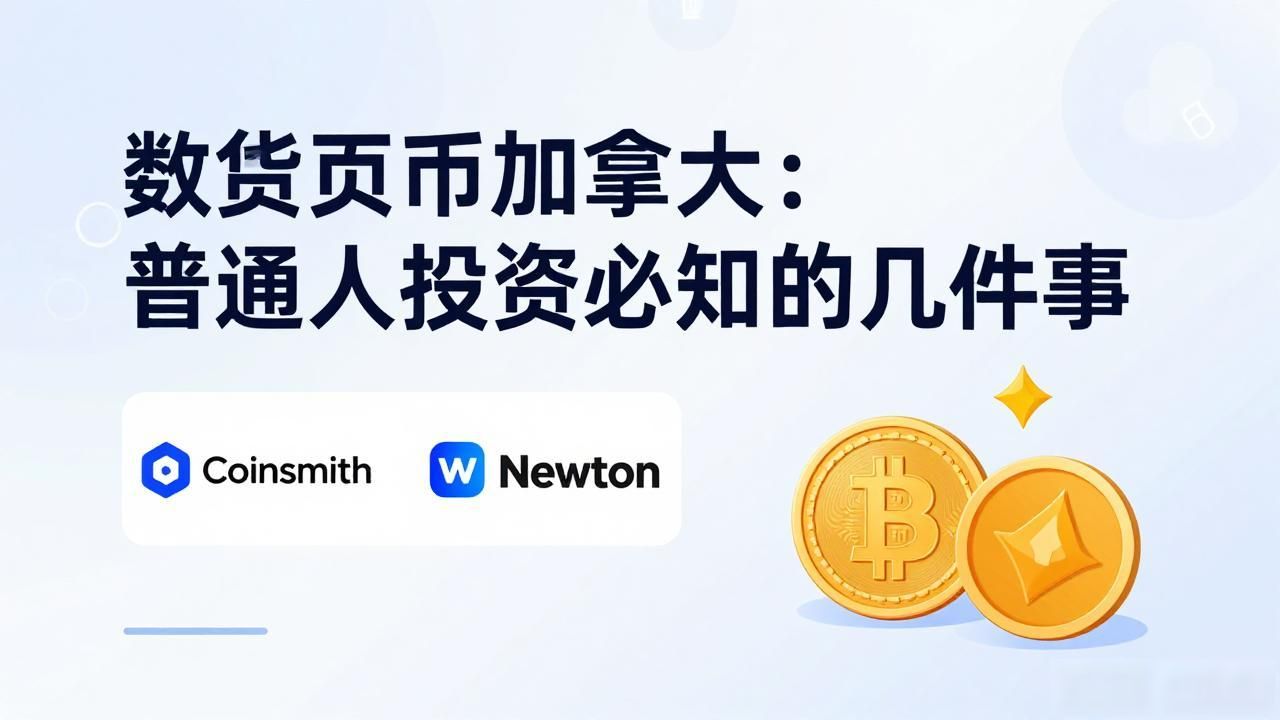 数字货币在加拿大：普通人投资必知的几件事