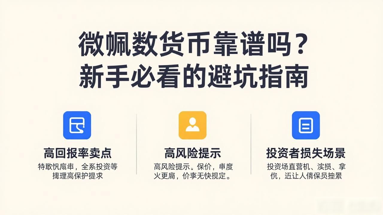 微佩数字货币靠谱吗？新手必看的避坑指南