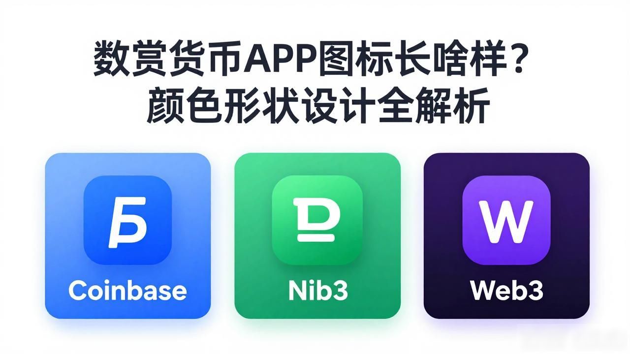 数字货币APP图标长啥样？颜色形状设计全解析