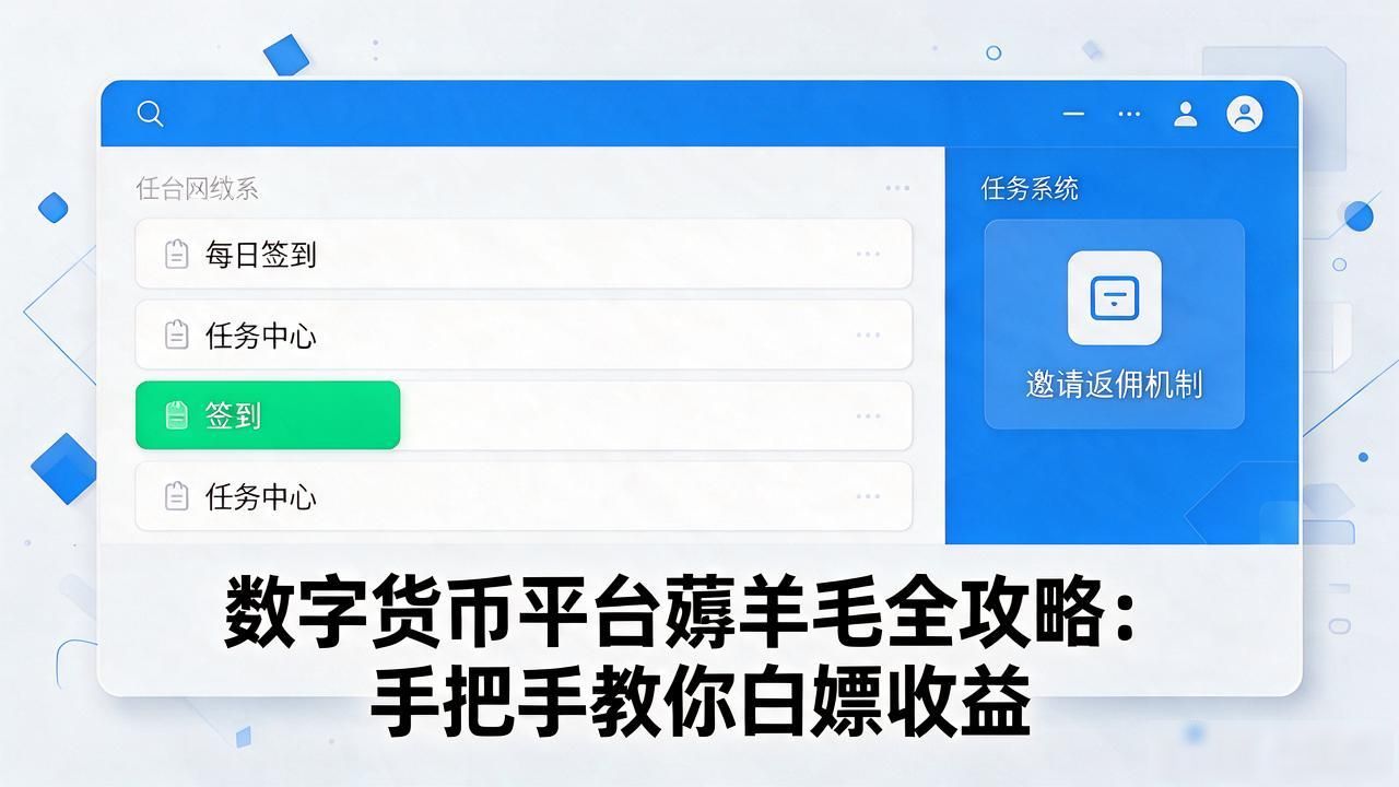 数字货币平台薅羊毛全攻略：手把手教你白嫖收益