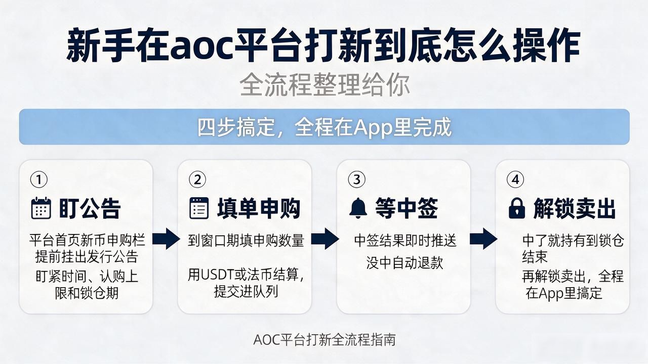 新手在aoc平台打新到底怎么操作，全流程整理给你