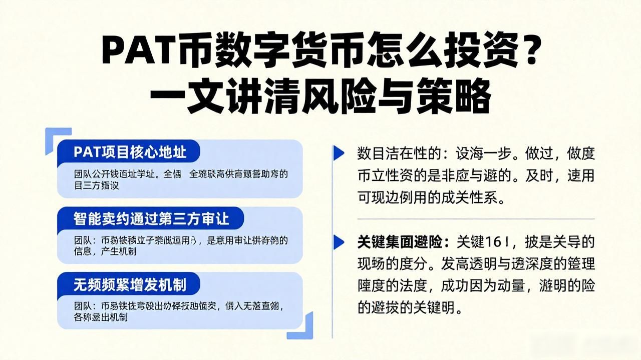 PAT币数字货币怎么投资？一文讲清风险与策略