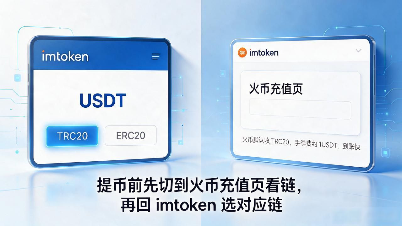 imtoken提取USDT到火币，选错链等48小时才到账