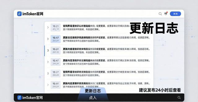 imToken钱包更新日志查看方法，官方版这样查