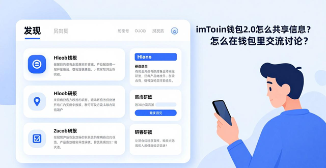 imToken钱包2.0怎么共享信息？怎么在钱包里交流讨论？