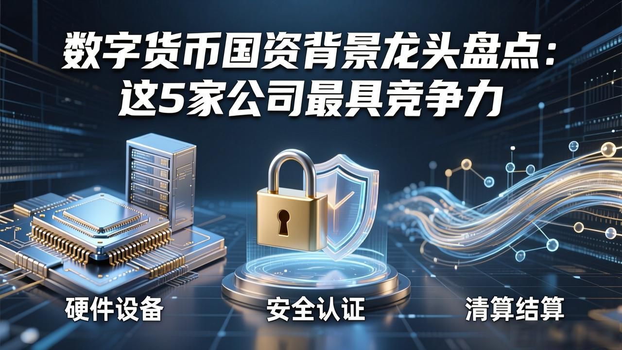 数字货币国资背景龙头盘点：这5家公司最具竞争力