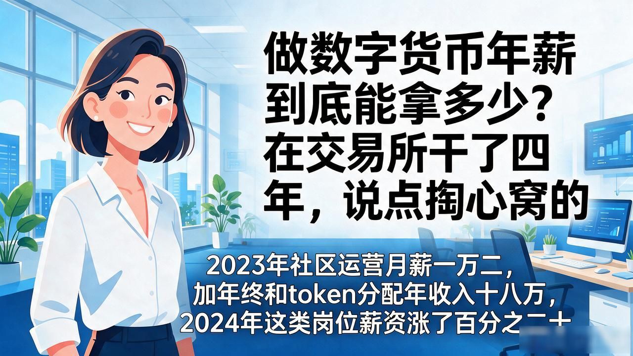 做数字货币年薪到底能拿多少？在交易所干了四年，说点掏心窝的