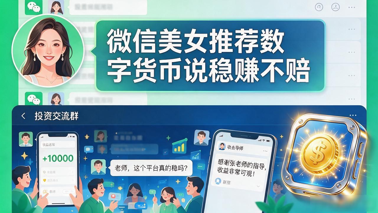 微信美女推荐数字货币说稳赚不赔，我差点把全家积蓄搭进去