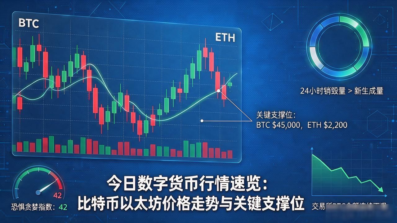 今日数字货币行情速览：比特币以太坊价格走势与关键支撑位