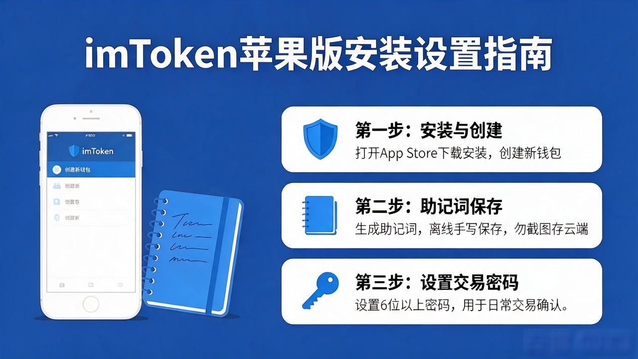 imToken苹果版怎么安装？三步教你安全设置钱包