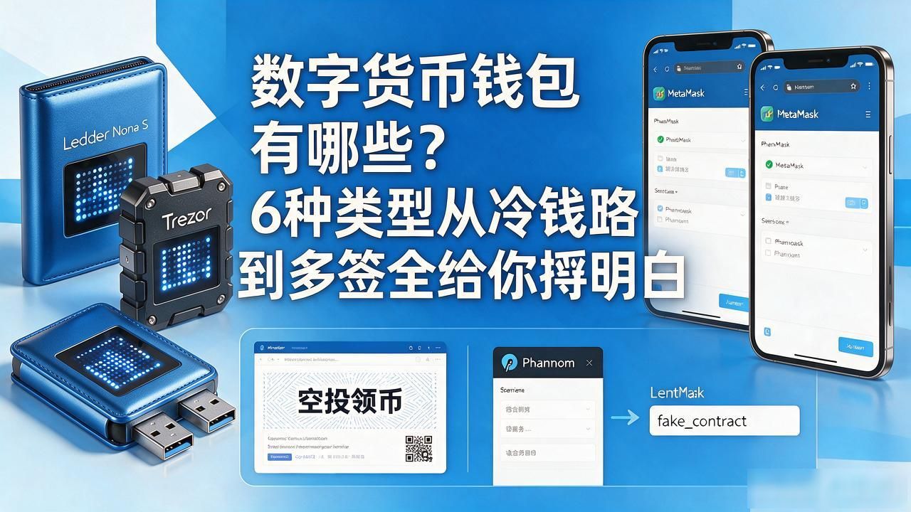 数字货币钱包有哪些？6种类型从冷钱包到多签全给你捋明白