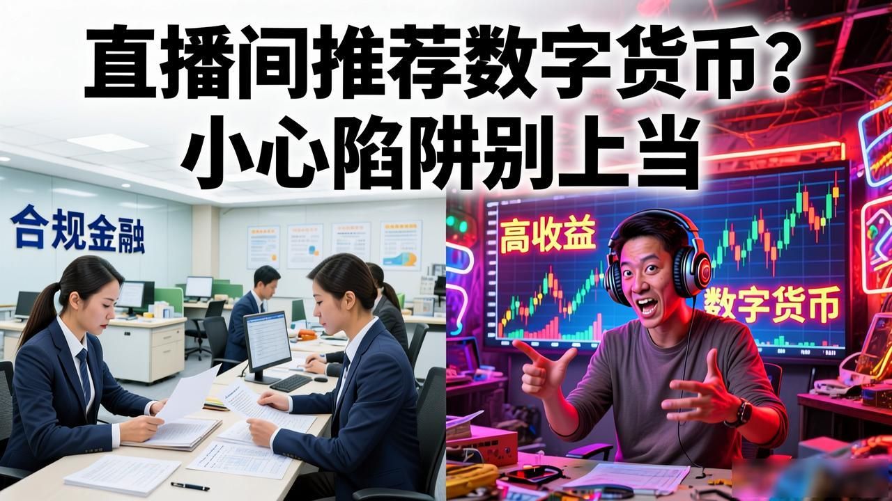 直播间推荐数字货币？小心陷阱别上当