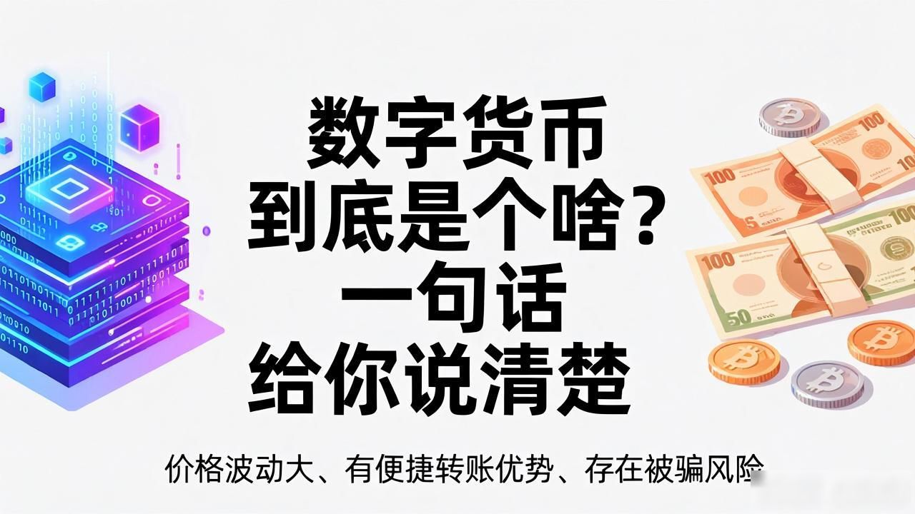 数字货币到底是个啥？一句话给你说清楚