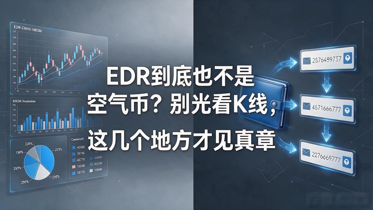 EDR到底是不是空气币？别光看K线，这几个地方才见真章