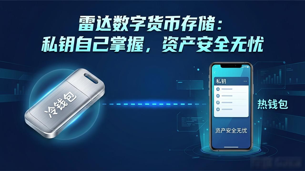 雷达数字货币存储：私钥自己掌握，资产安全无忧