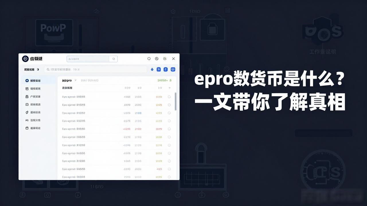 epro数字货币是什么？一文带你了解真相
