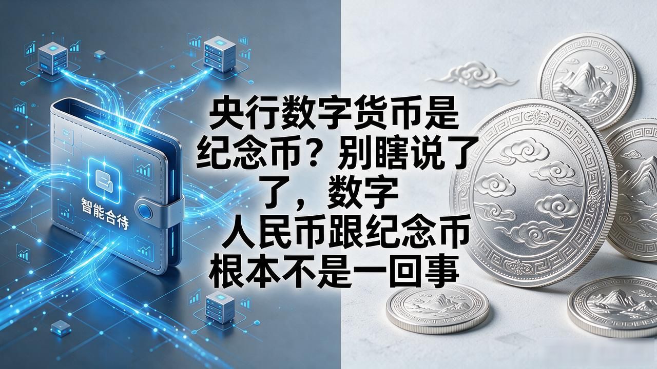 央行数字货币是纪念币？别瞎说了，数字人民币跟纪念币根本不是一回事