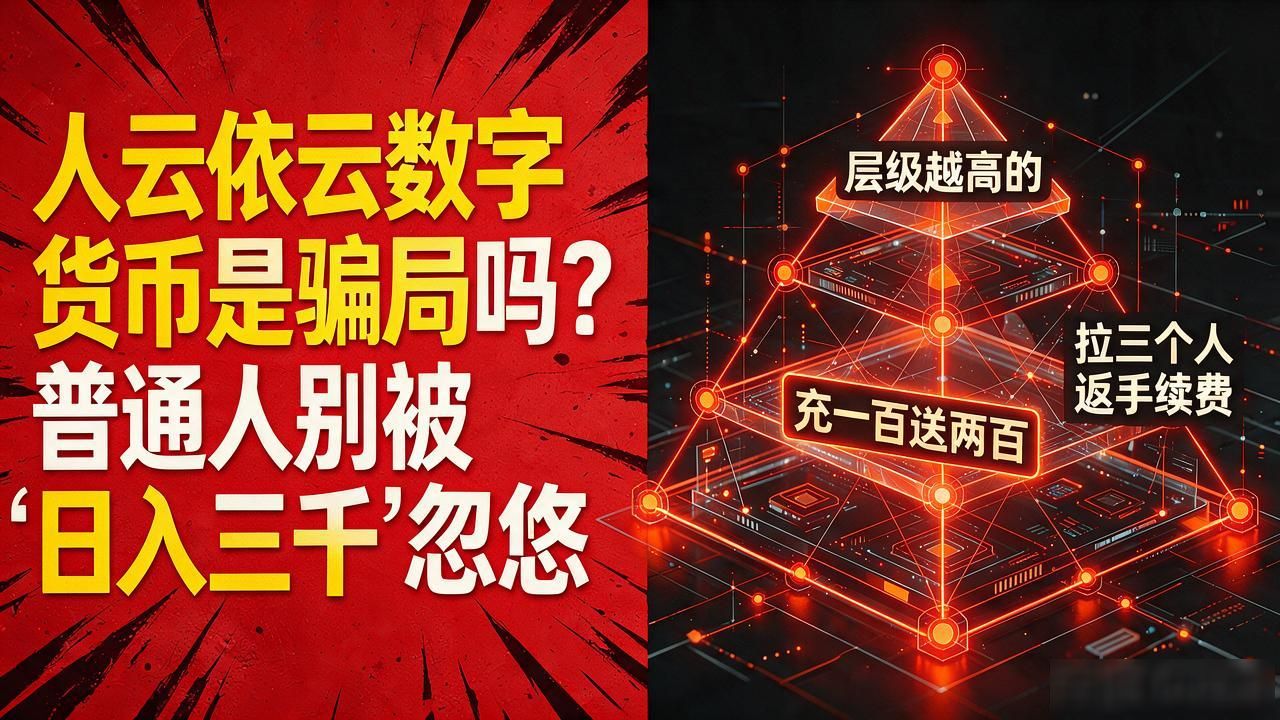 人云依云数字货币是骗局吗？普通人别被"日入三千"忽悠