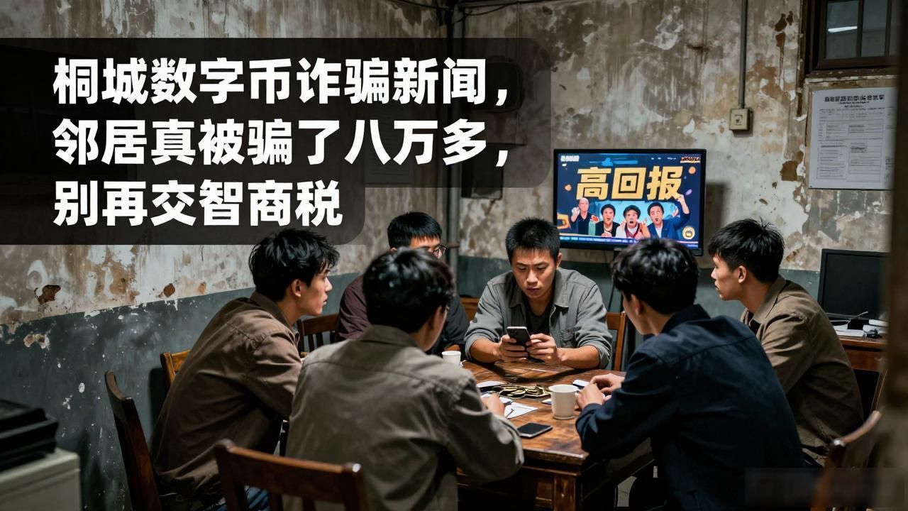 桐城数字货币诈骗新闻，邻居真被骗了八万多，别再交智商税