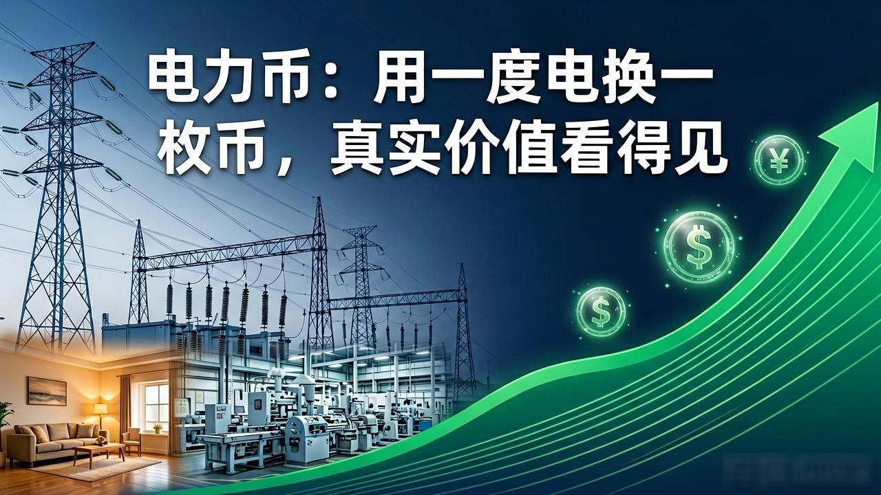电力币：用一度电换一枚币，真实价值看得见