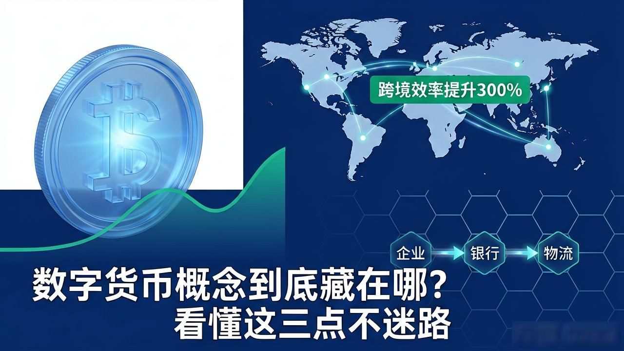 数字货币概念到底藏在哪？看懂这三点不迷路