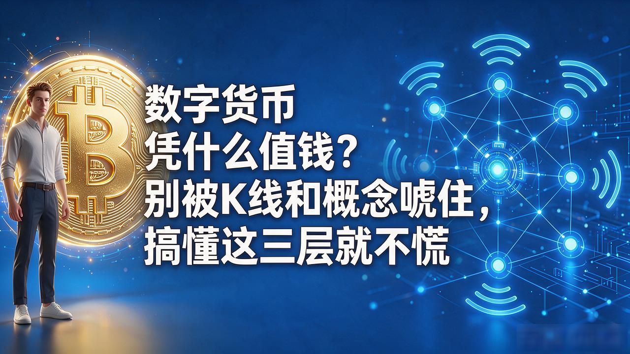 数字货币凭什么值钱？别被K线和概念唬住，搞懂这三层就不慌