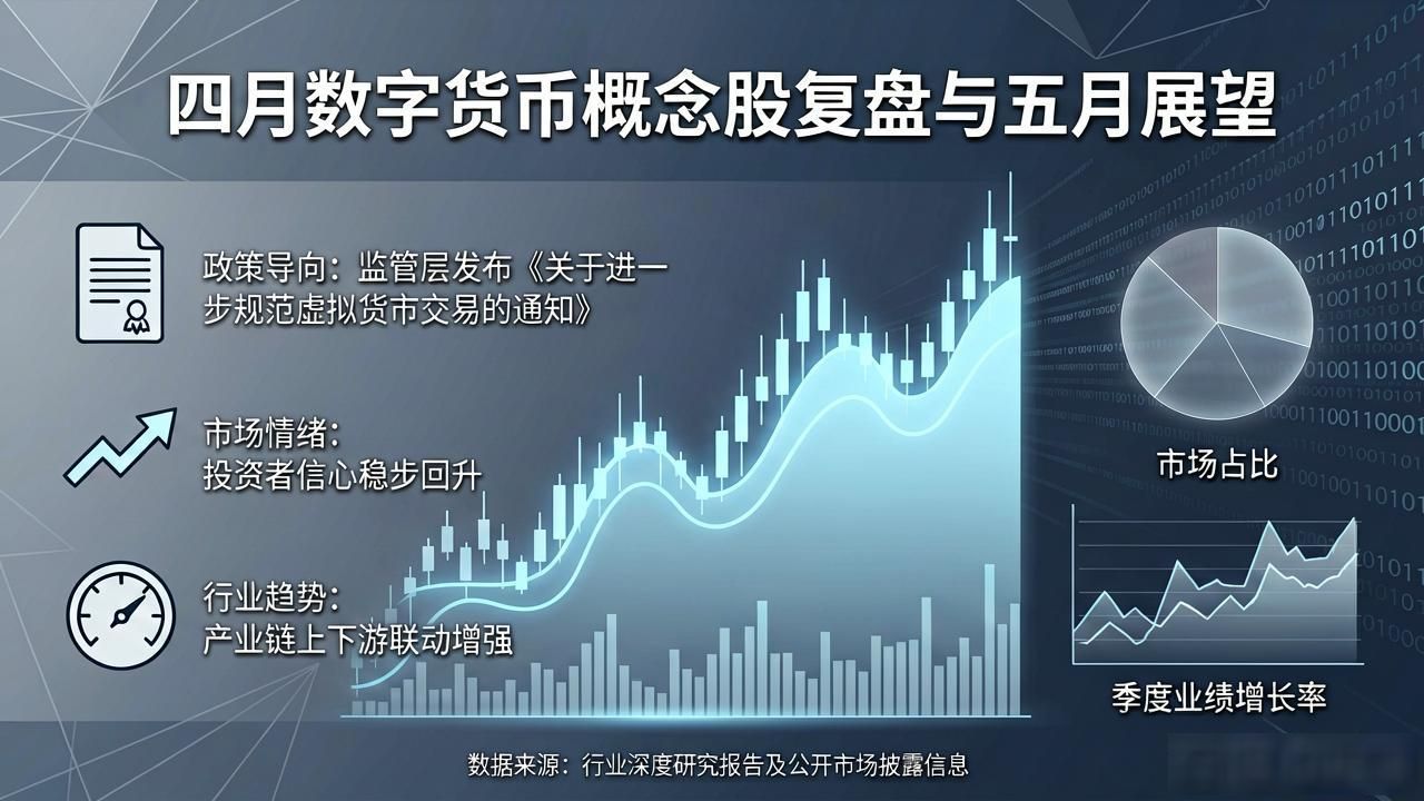 四月数字货币概念股复盘与五月展望