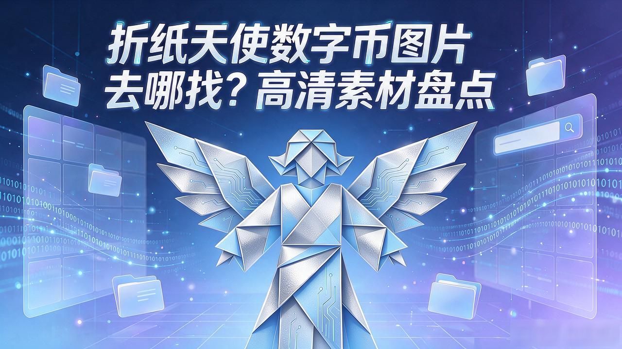 折纸天使数字币图片去哪找？高清素材盘点
