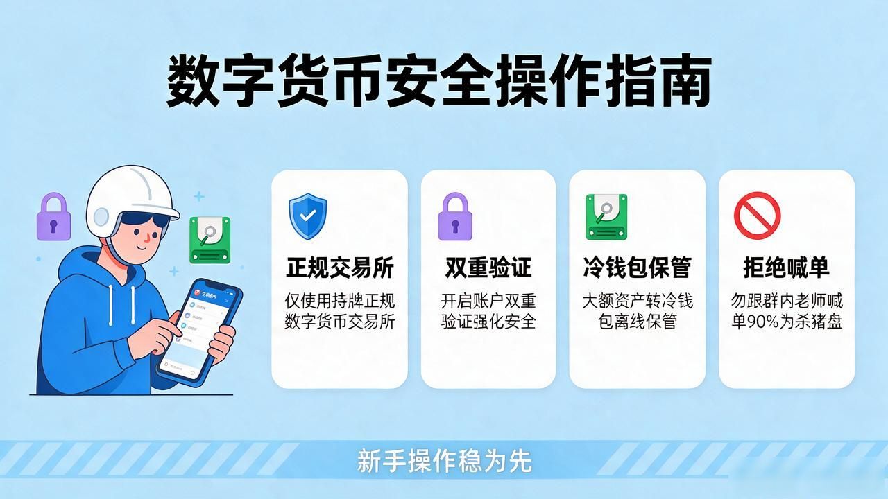 数字货币怎么操作不踩坑？新手先别急着买，把这几步走稳