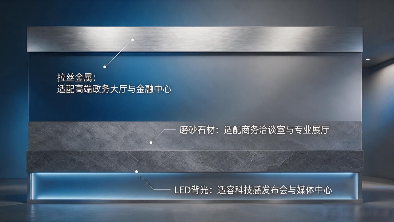 中国数字货币背景墙如何选？材质配色比例一次讲清