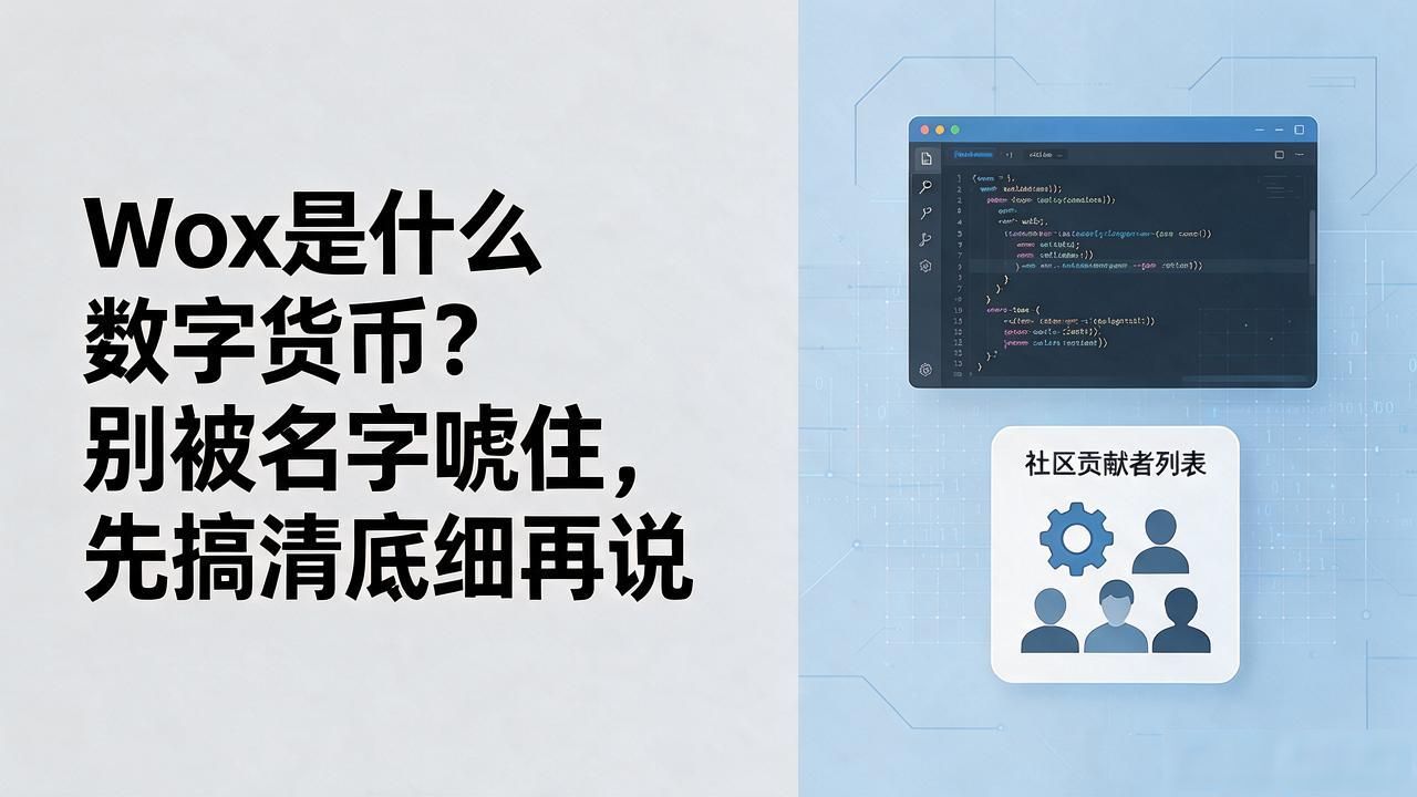 Wox是什么数字货币？别被名字唬住，先搞清底细再说