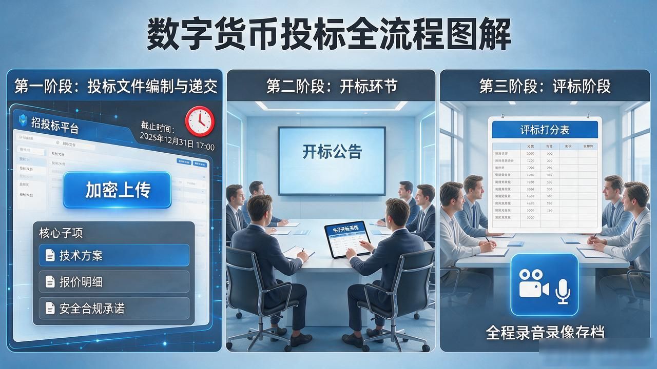 数字货币竞标流程图片：投标全流程图解，一图看懂不踩坑