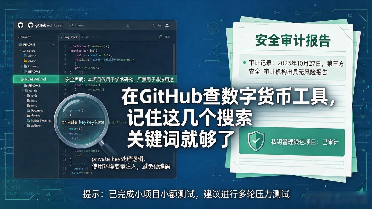 在GitHub查数字货币工具，记住这几个搜索关键词就够了