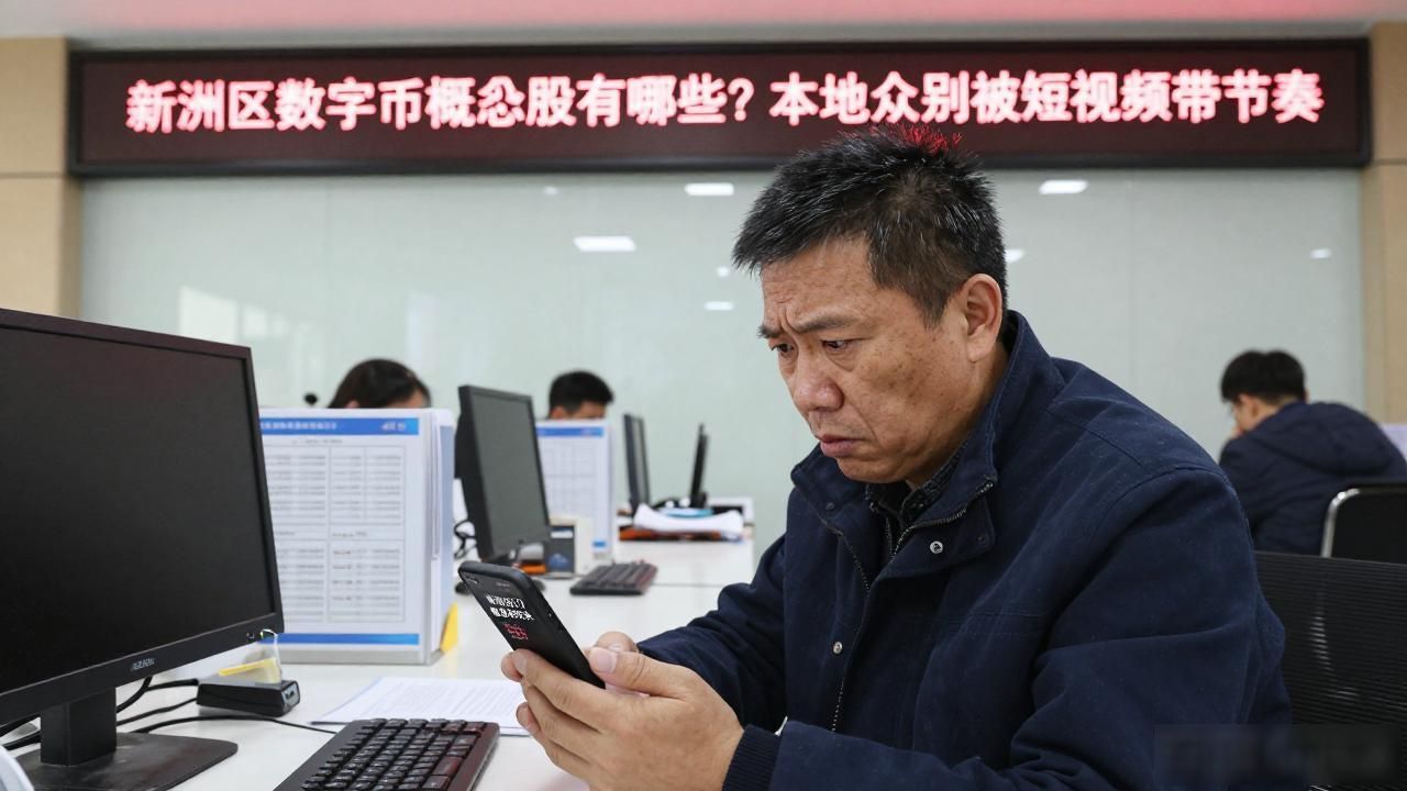 新洲区数字货币概念股有哪些？本地散户别被短视频带节奏