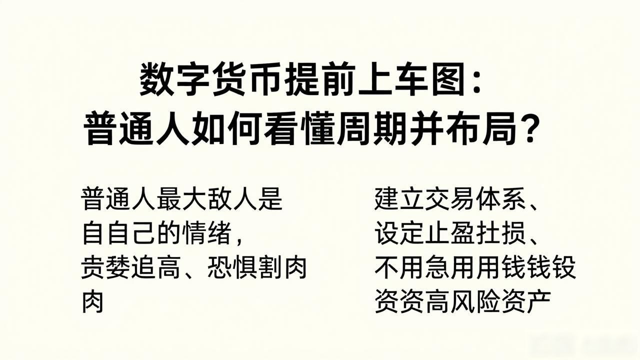 数字货币提前上车图：普通人如何看懂周期并布局？